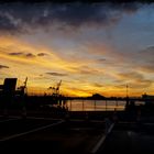 Hafen von Calais auf dem Weg nach England