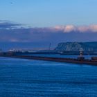 Hafen von Dover am Morgen