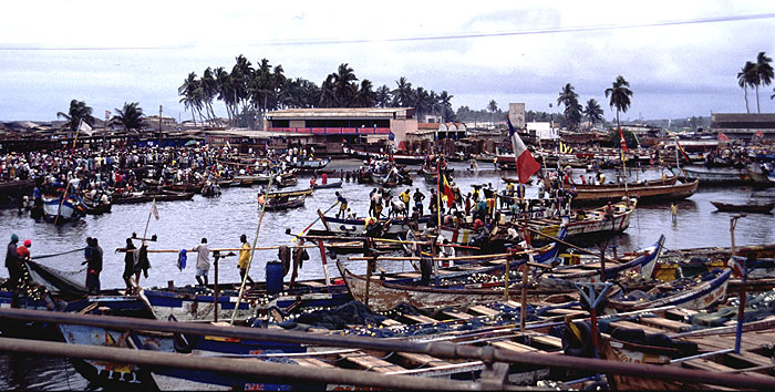 Hafen von Elmina (Ghana)