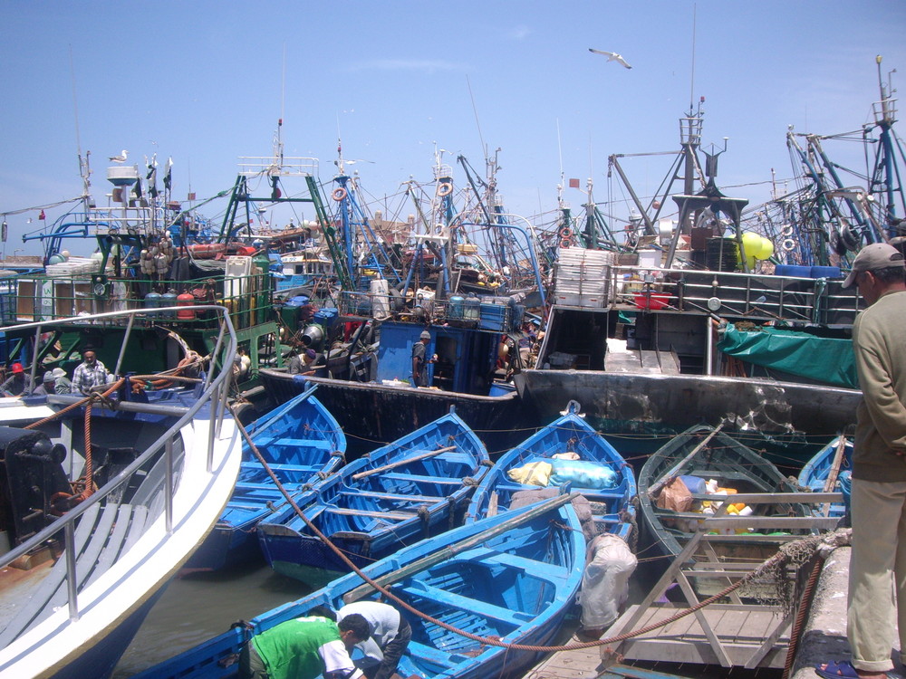 Hafen von Essaouira in Marokko