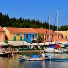 Hafen von Fiskardo auf Kefalonia