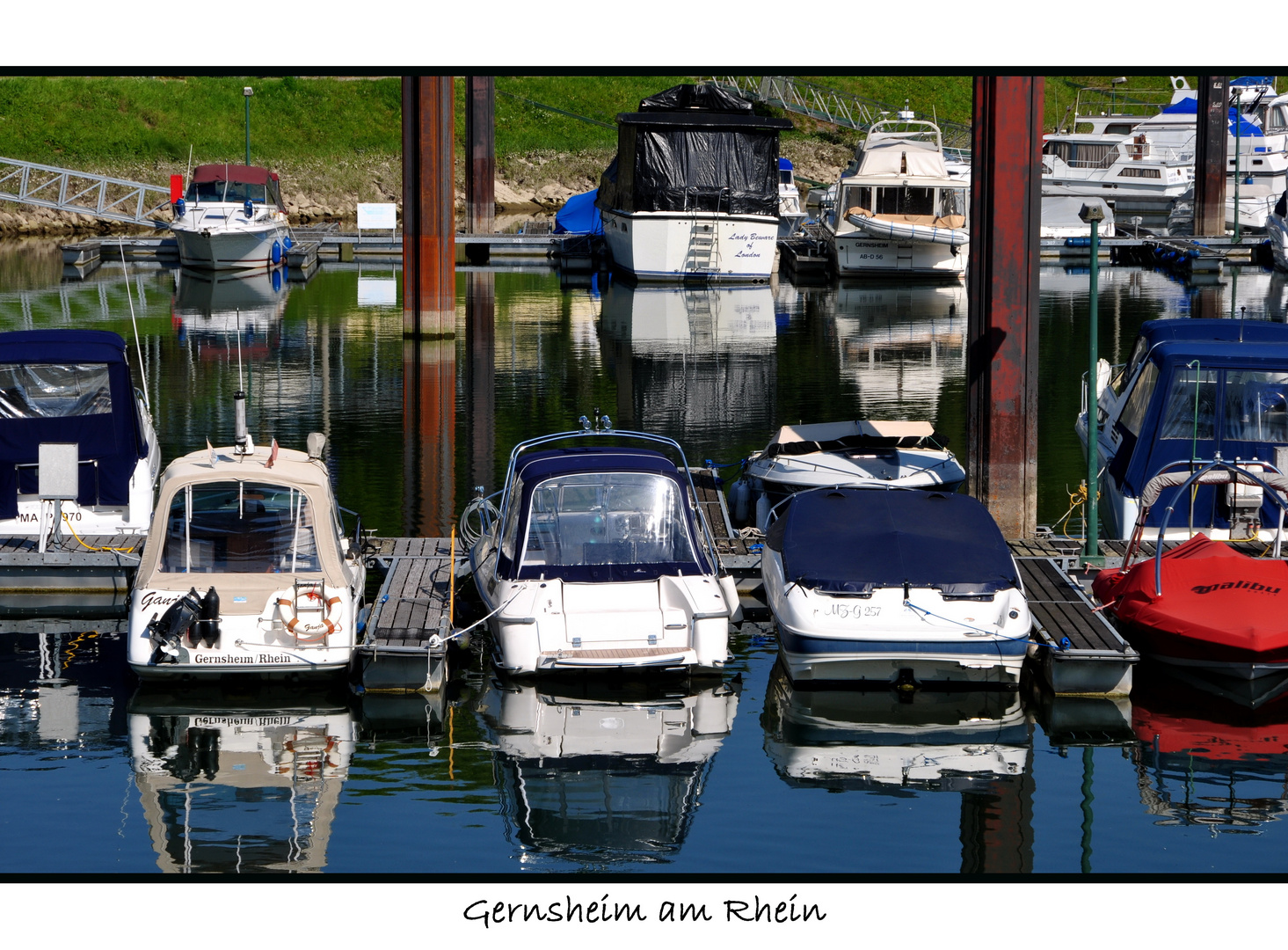 Hafen von Gernsheim am Rhein