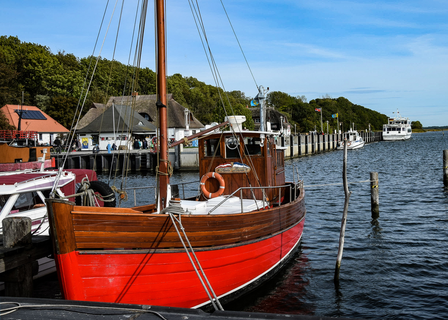 Hafen von Kloster auf Hiddensee Insel