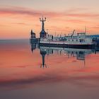 Hafen von Konstanz im Sonnenaufgang