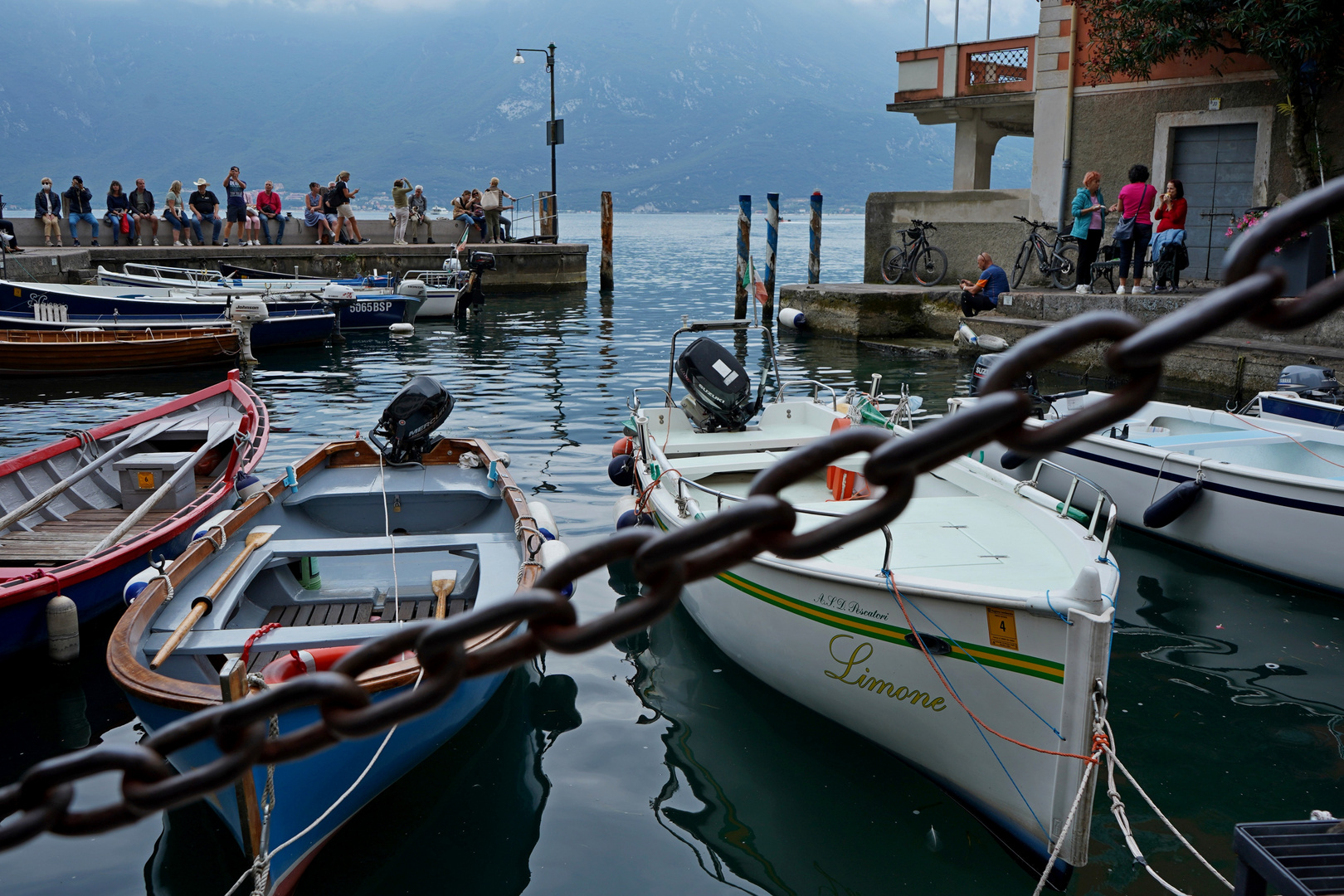 Hafen von Limone, Garda See.