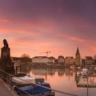 Hafen von Lindau am Abend