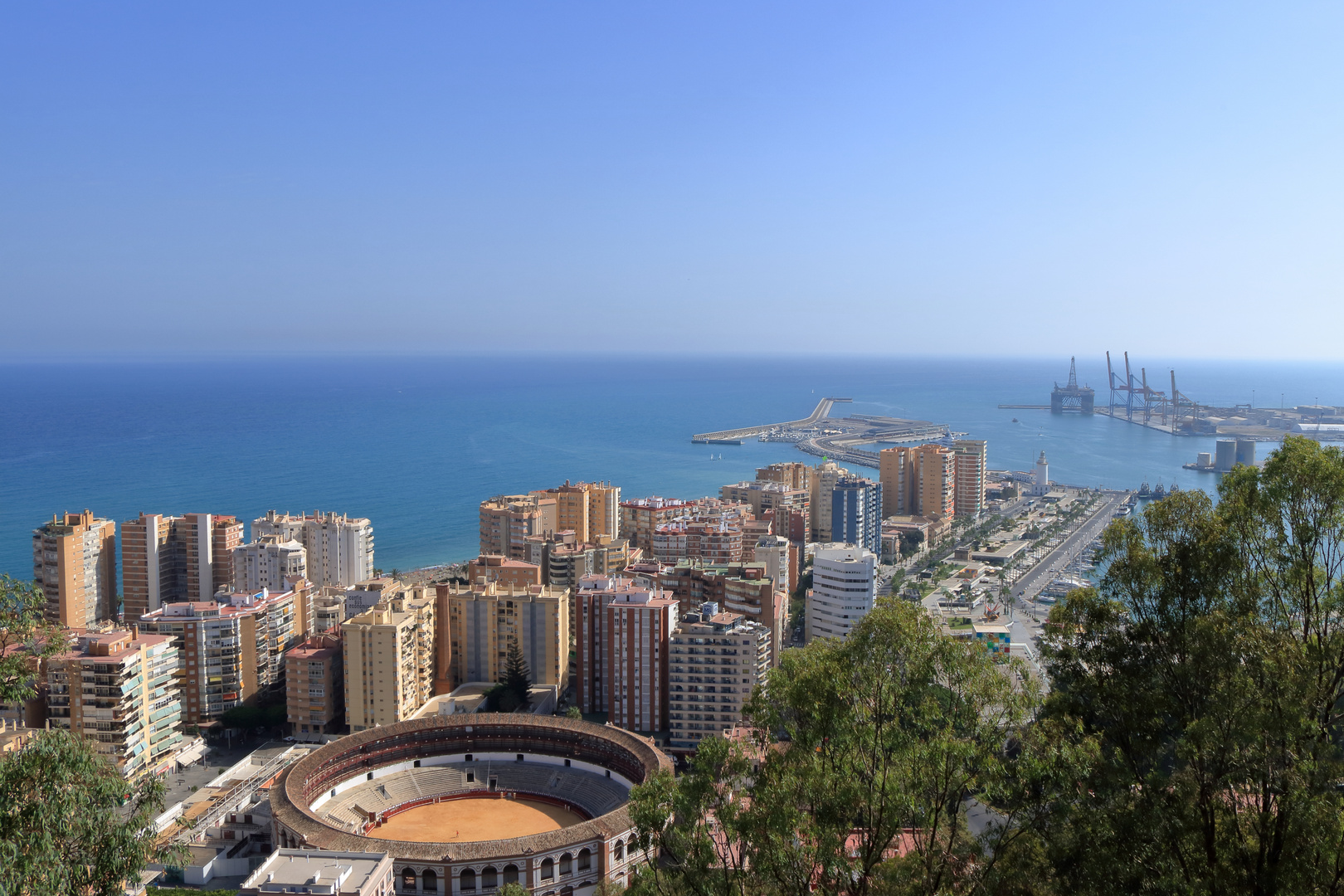 Hafen von Malaga.