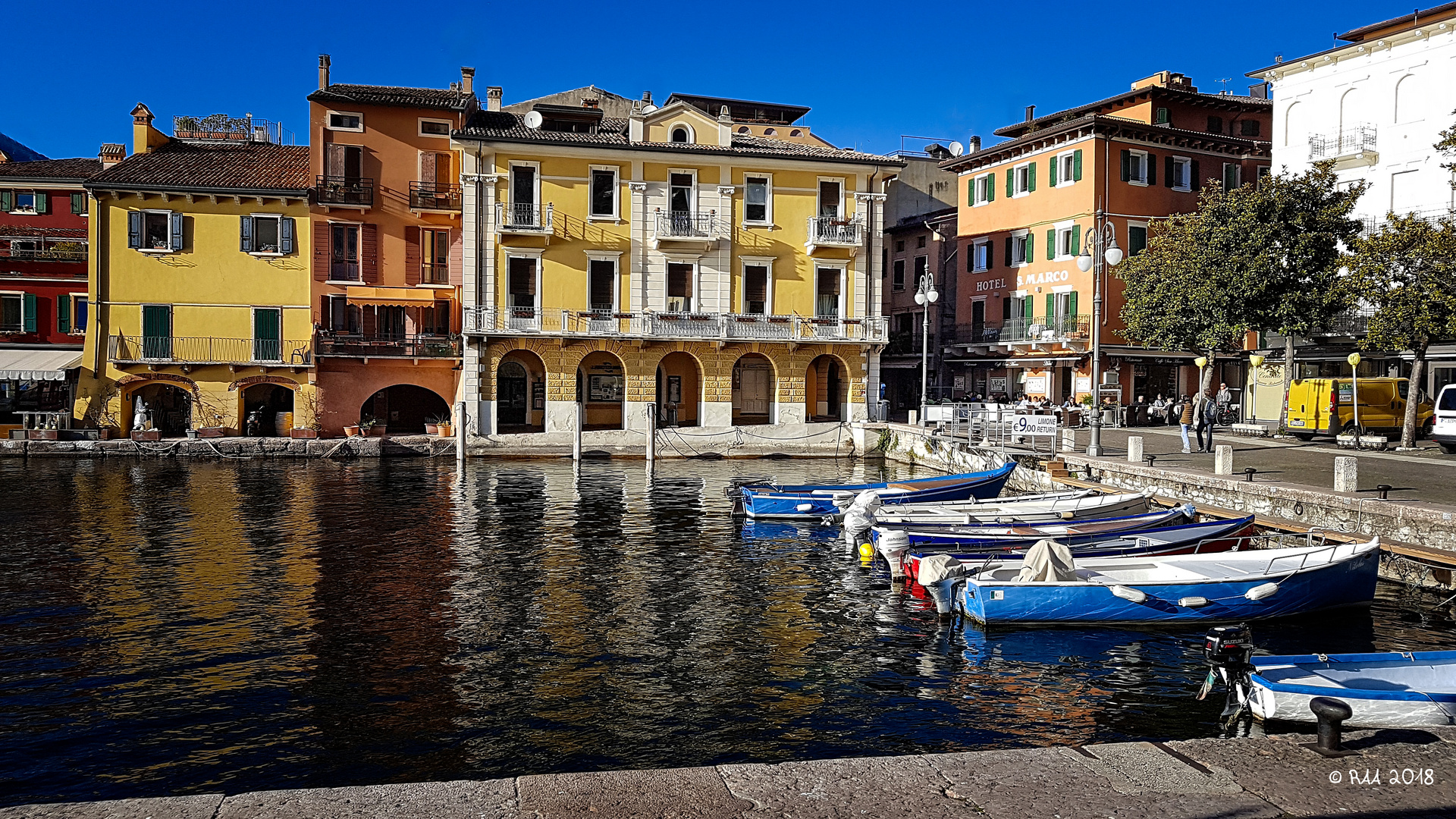 Hafen von Malcesine im März