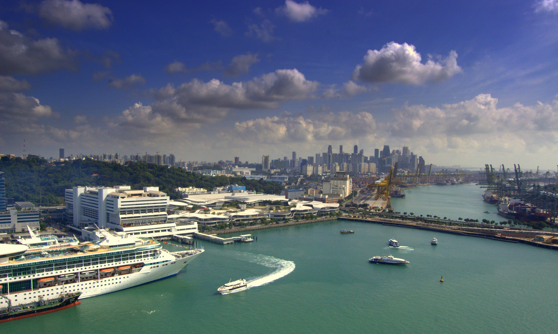 Hafen von Singapur