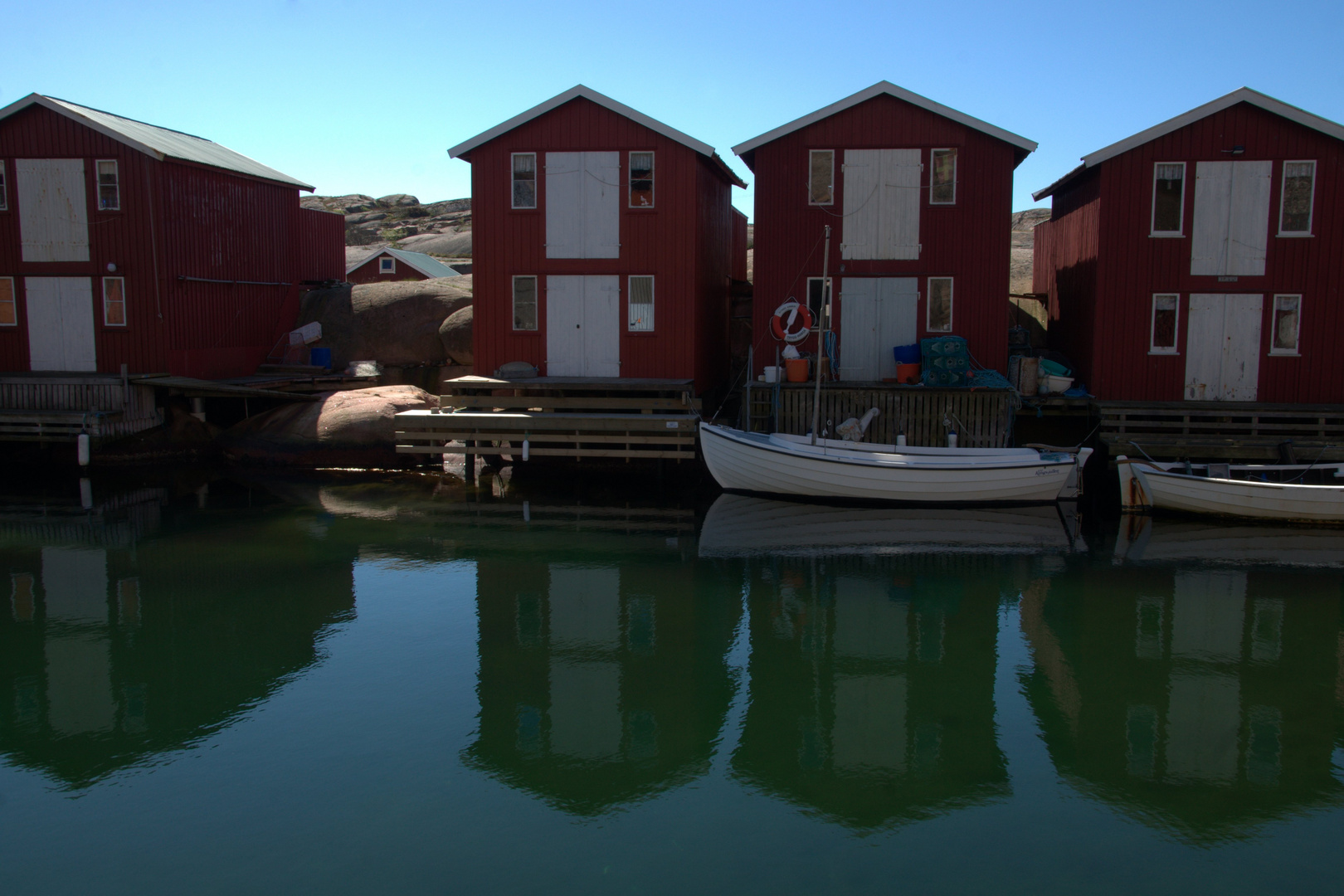 Hafen von Smögen im Mai