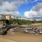 Hafen von Tenby / Pembrokeshire Wales bei Ebbe