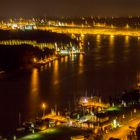 Hafen von Travemünde bei Nacht