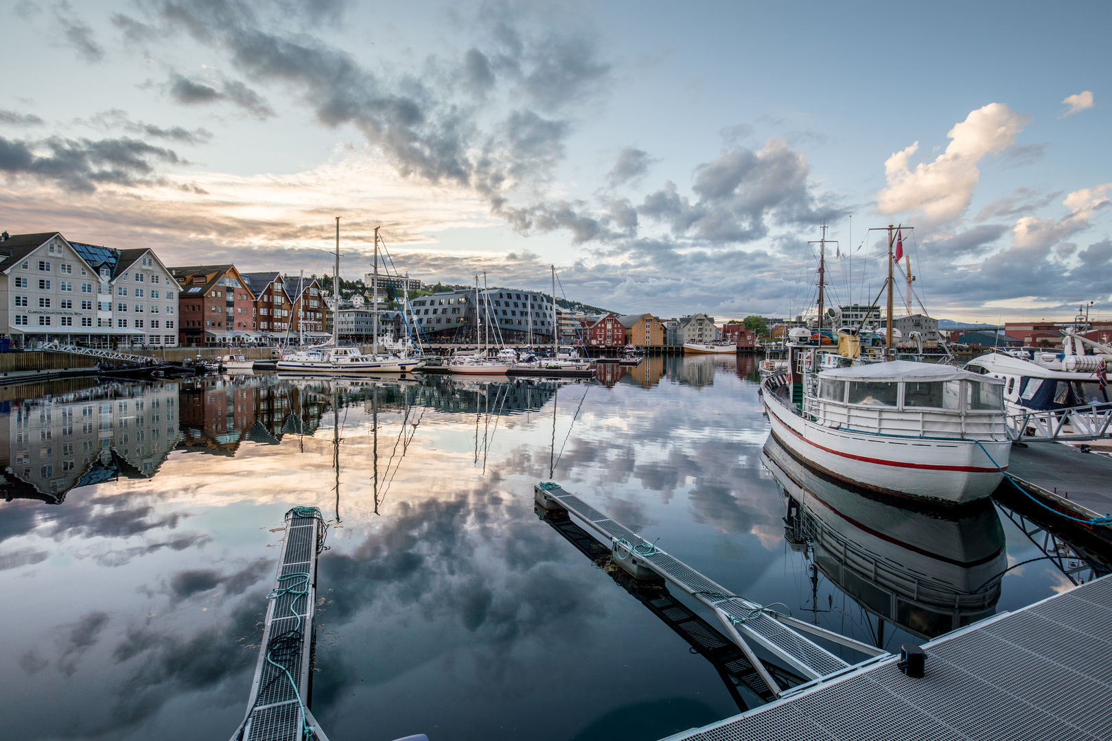 Hafen von Tromsø, Norwegen