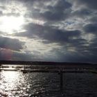 Hafen von Waren (Müritz) bei toller Wolkenkonstellation