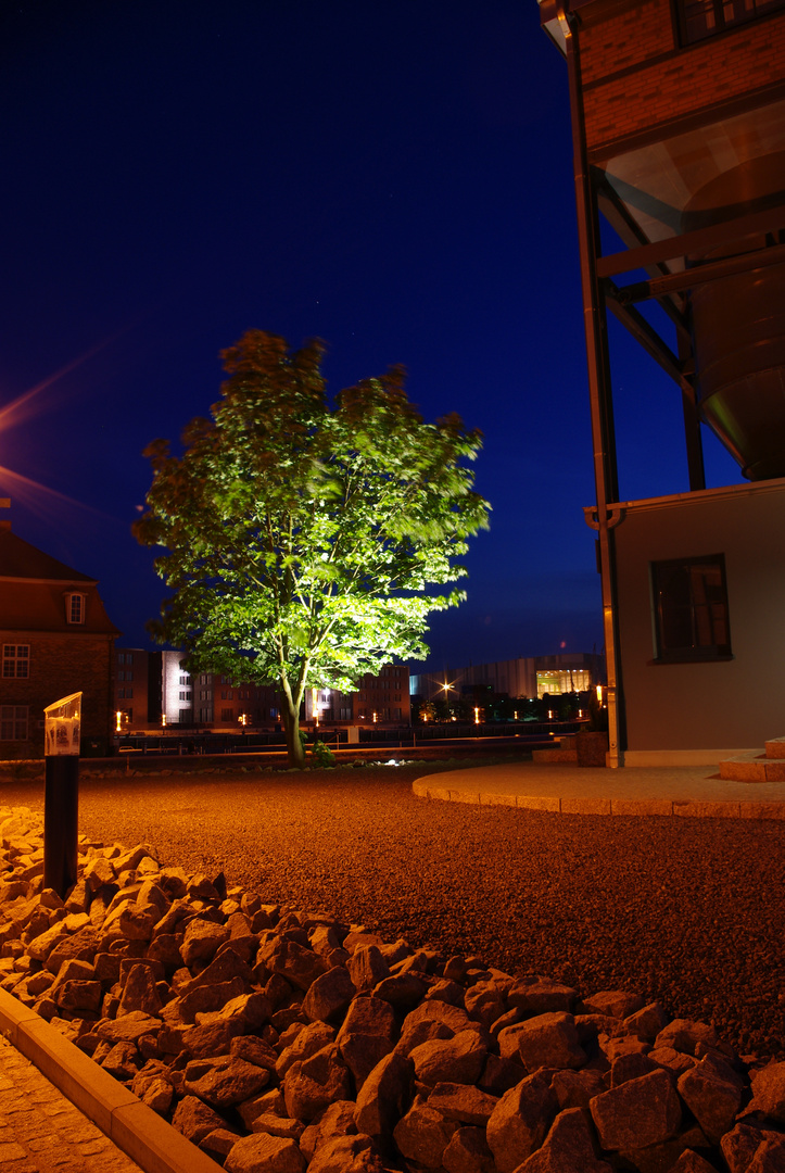 Hafen Wismar bei Nacht