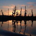 Hafenanlagen am Donaudelta bei Tulcea