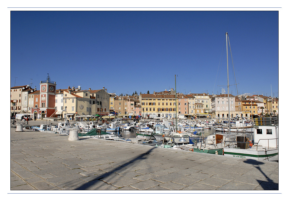 Hafenansicht in Rovinj