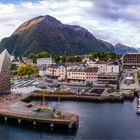 Hafenansicht von Andalsnes / Norwegen