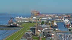 Hafenansicht von Bremerhaven