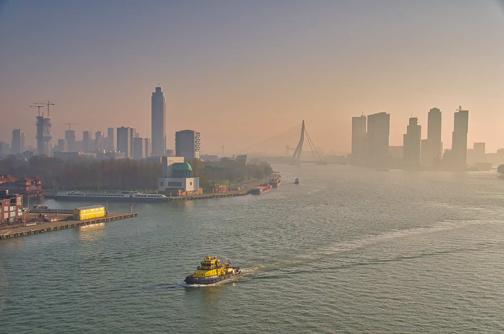 Hafenausfahrt Rotterdam