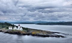 Hafenausfahrt von Langesund / Norwegen