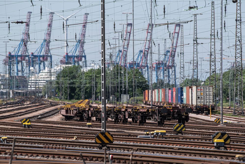 Hafenbahnhof Hamburg Süd 2 Foto & Bild gleise, züge, güterzüge