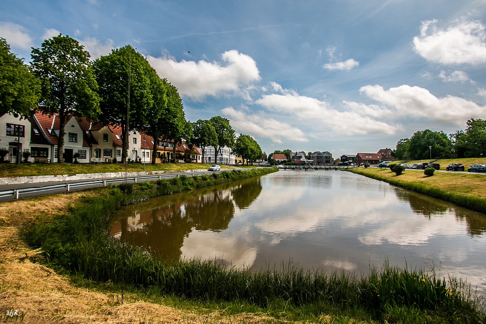 Hafenbecken in Tönning