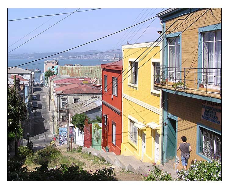 Hafenblick in Valparaiso