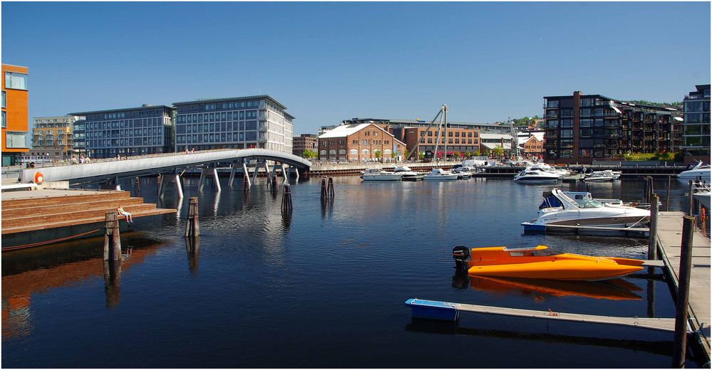 Hafenbrücke in Trondheim