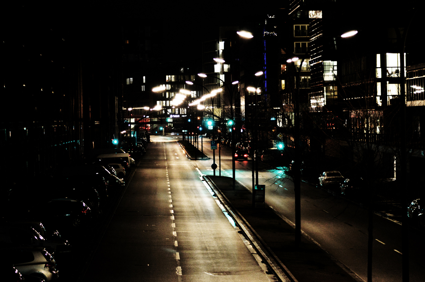 ...Hafencity bei Nacht