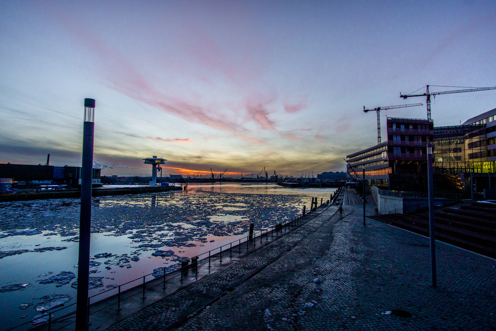 Hafencity Hamburg Sonnenuntergang