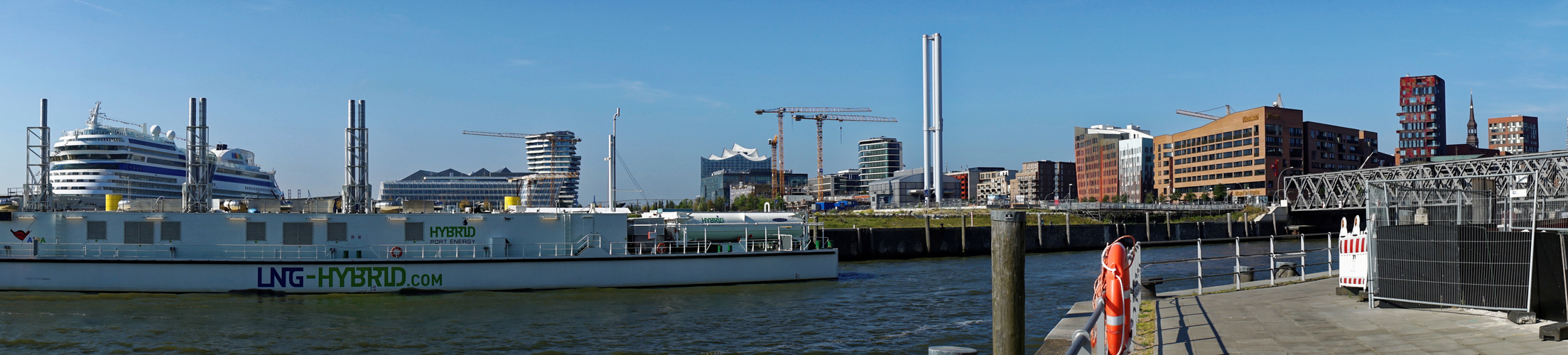 Hafencity Panorama mit Aida