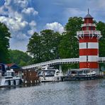 Hafendorf Rheinsberg der alte Leuchtturm