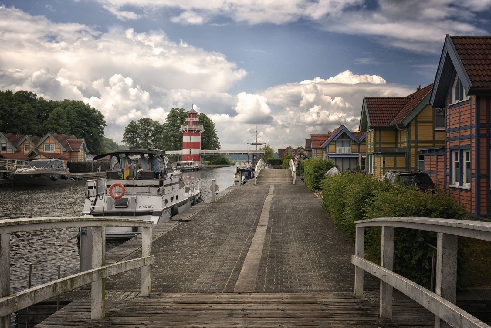 Hafendorf Rheinsberg der alte Leuchtturm