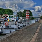 Hafendorf Rheinsberg der alte Leuchtturm