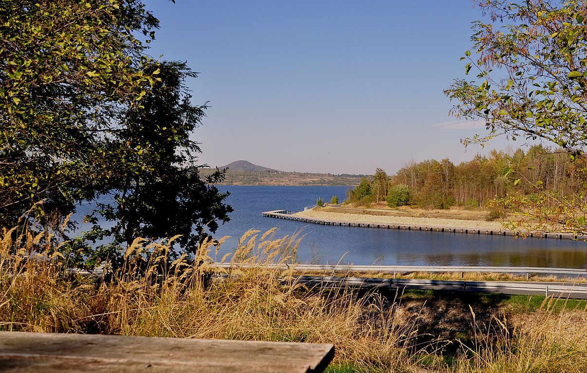 Hafeneinfahrt am Berzdorfer See