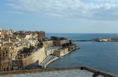 Hafeneinfahrt der Festungsstadt Valetta auf Malta