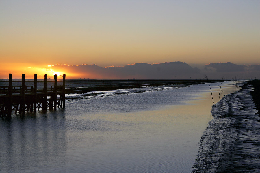 Hafeneinfahrt Friedrichskoog