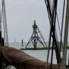 Hafeneinfahrt Horn am Ijsselmeer in Nordholland, Mai 2006