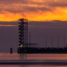 Hafeneinfahrt im Abendlicht 