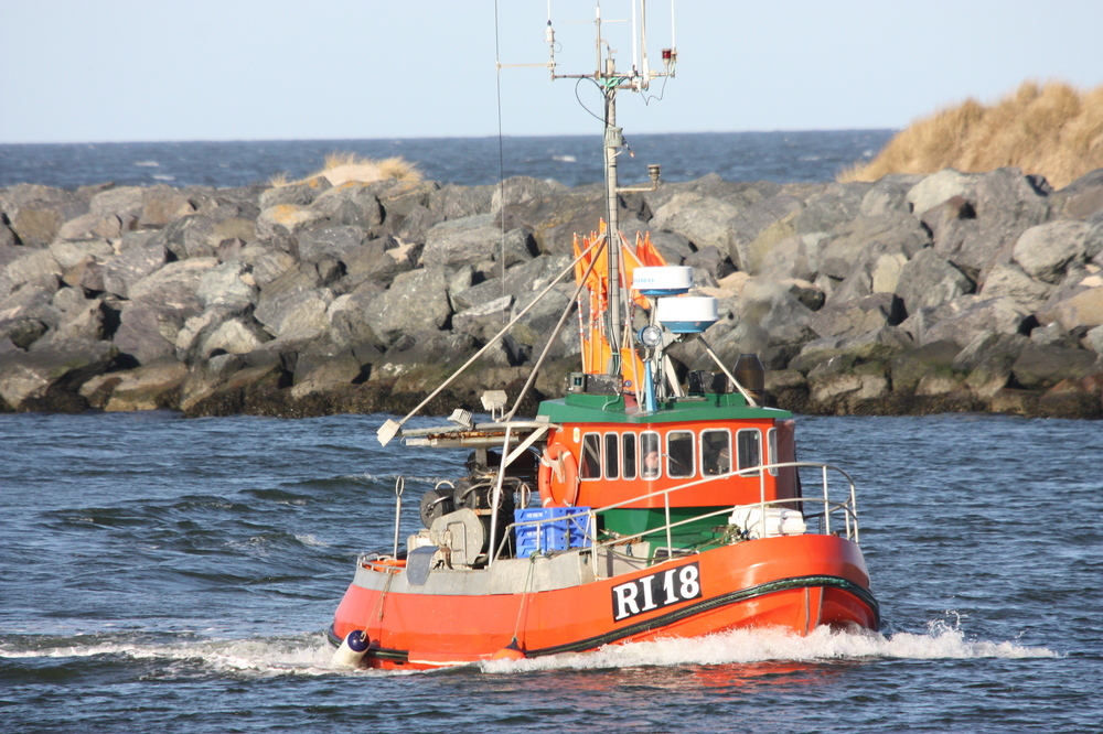 Hafeneinfahrt in Hvide Sande