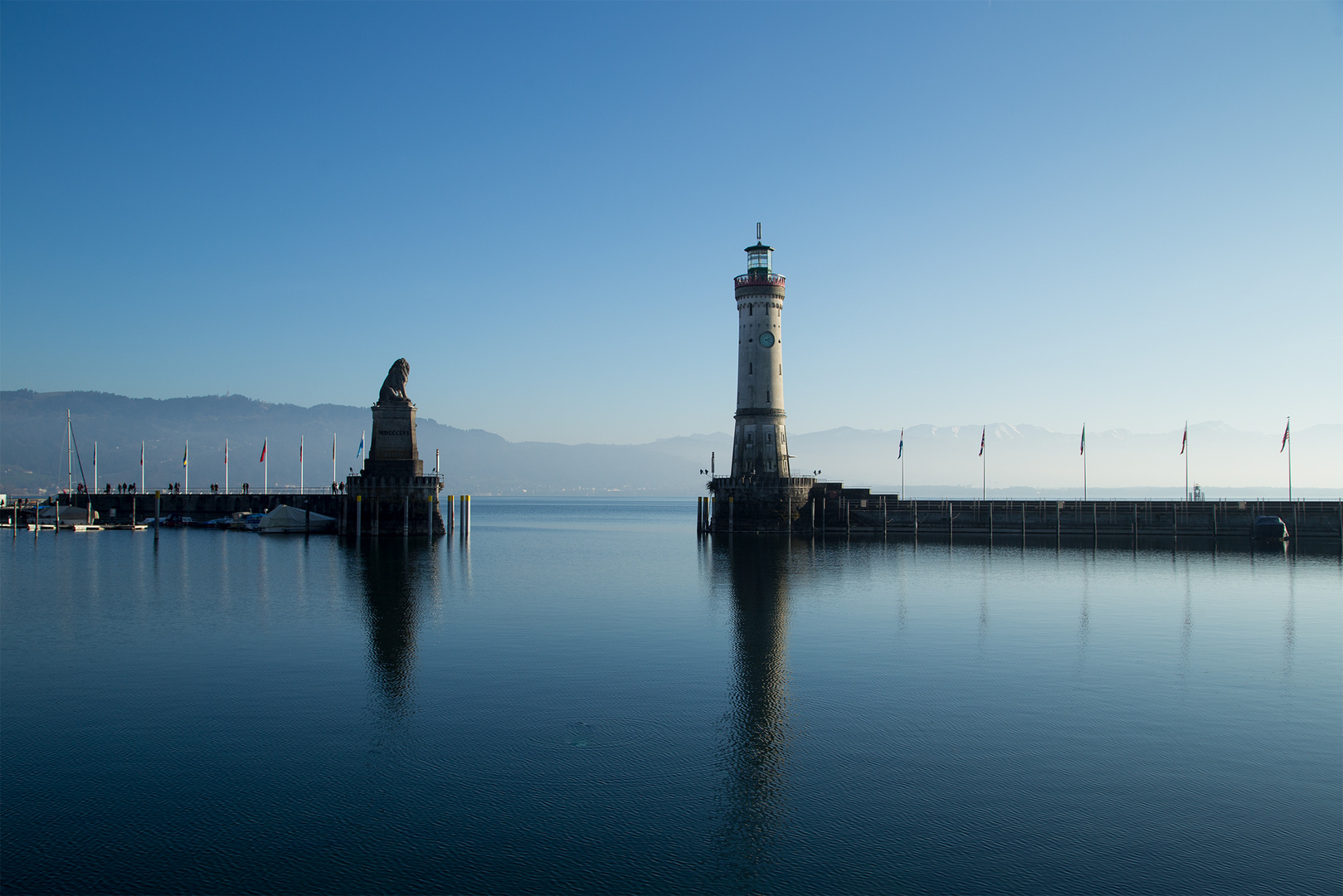 Hafeneinfahrt Lindau am 30.12.2019