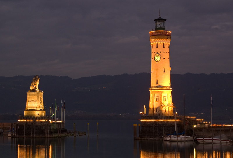 Hafeneinfahrt Lindau am Bodensee...