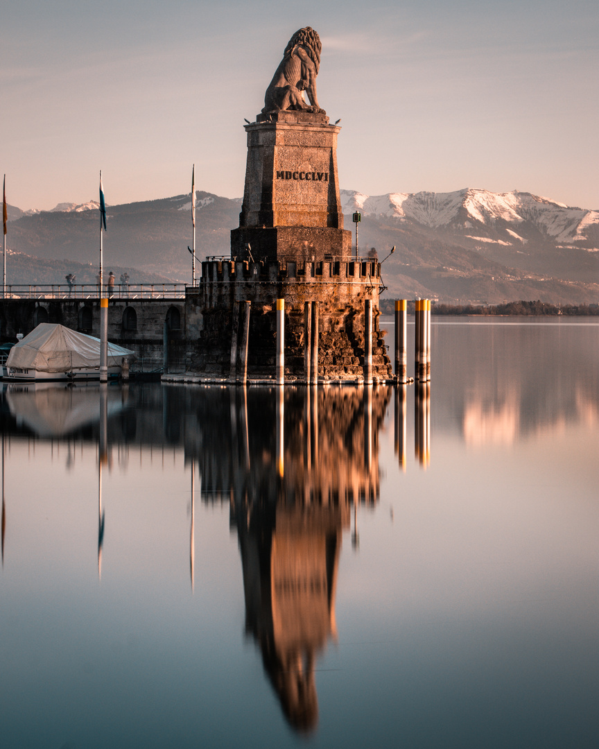 Hafeneinfahrt Lindau (Bodensee) Löwe