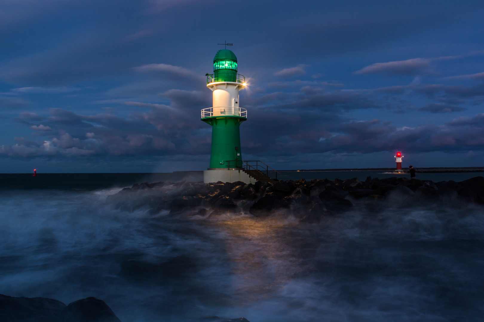 Hafeneinfahrt Rostock -Warnemünde