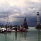 Hafeneinfahrt von Lindau am Bodensee