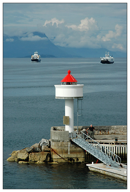 Hafeneinfahrt von Molde, Norwegen