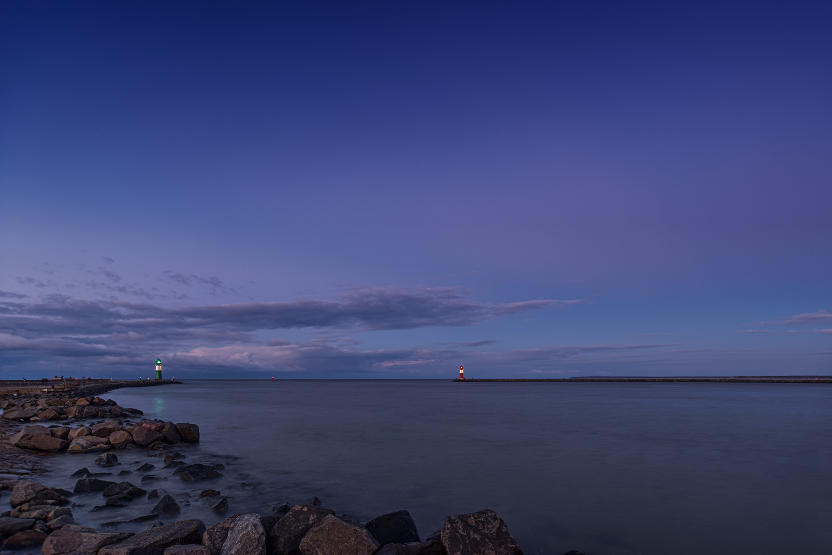 Hafeneinfahrt Warnemünde