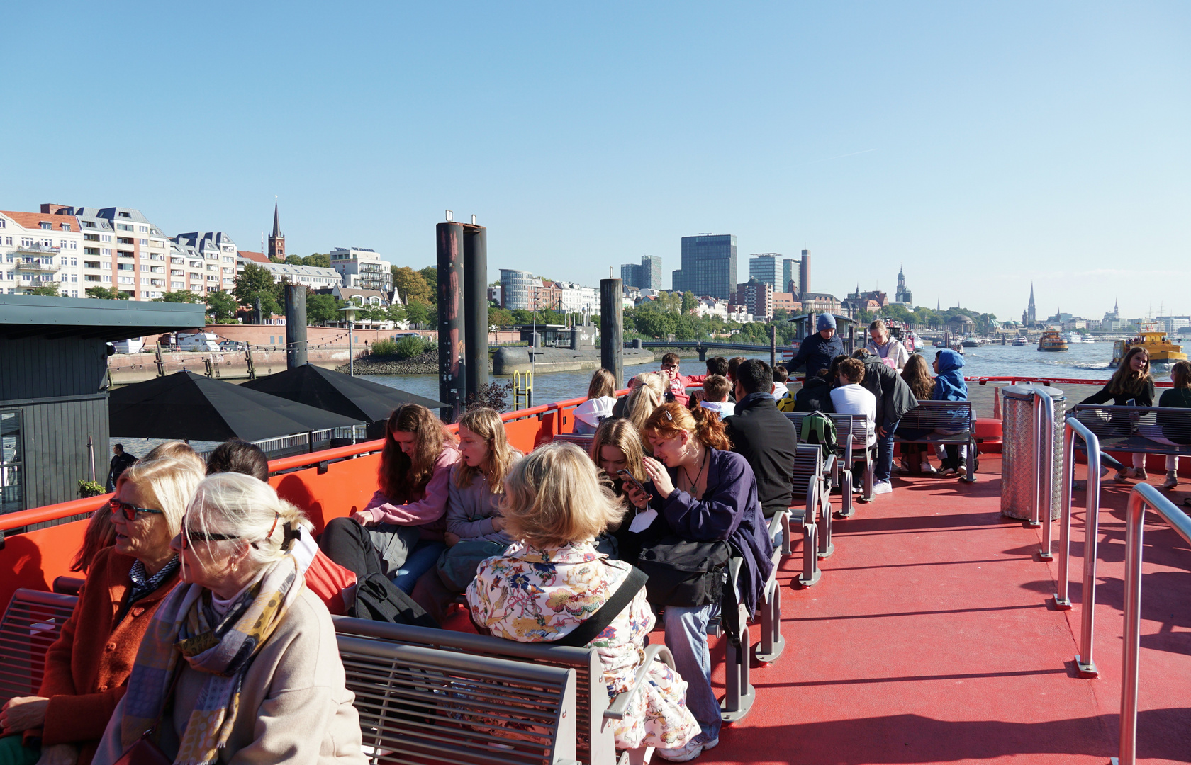 Hafenfähre Oberdeck