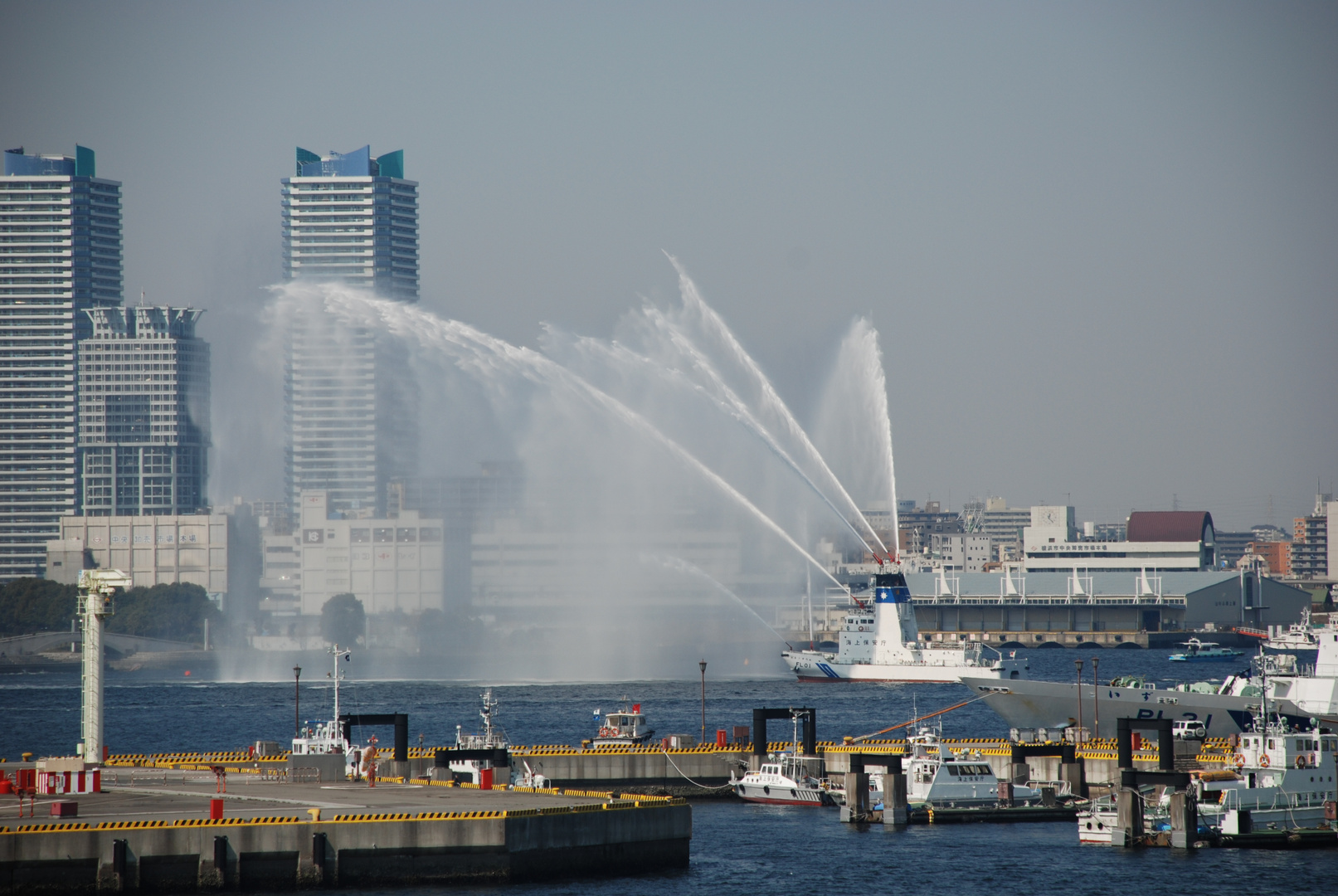 Hafenfeuerwehr in Yokohama